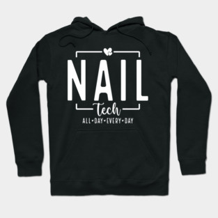 Nail Tech Funny Nail Technician Quote Manicurist Vintage Hoodie