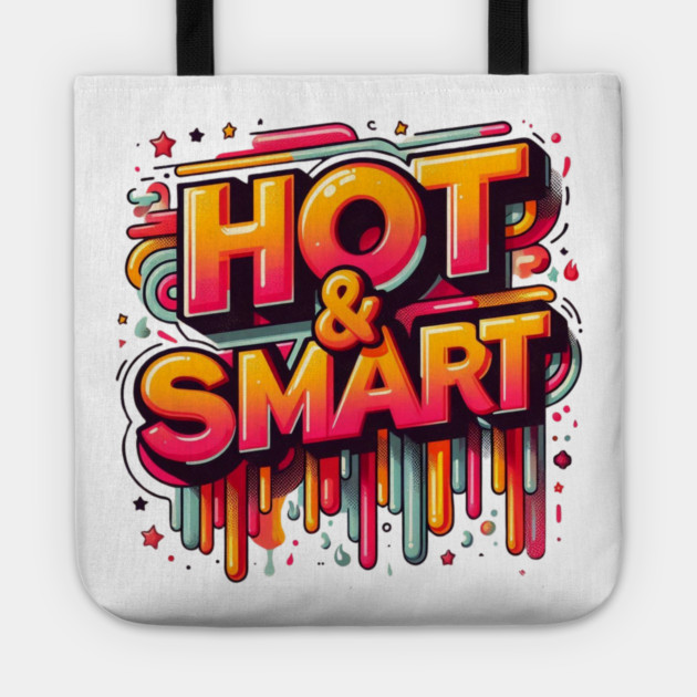 Hot & Smart – Retro Cool with a Brainy Twist Tote by Ben's Store 1