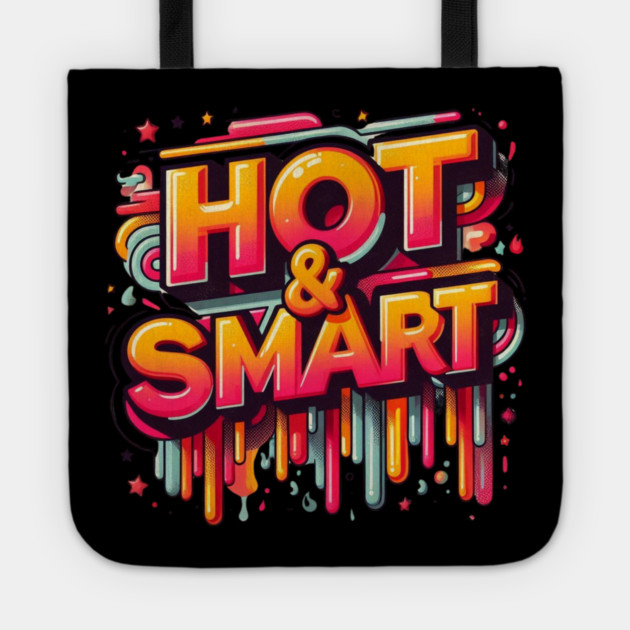Hot & Smart – Retro Cool with a Brainy Twist Tote by Ben's Store 1