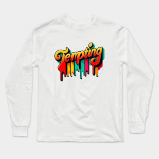 Tempting – Vintage Vibes, Irresistible Style Long Sleeve T-Shirt