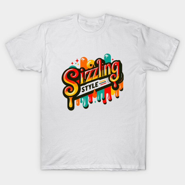 Sizzling – Retro Heat, Timeless Cool T-Shirt by Ben's Store 1