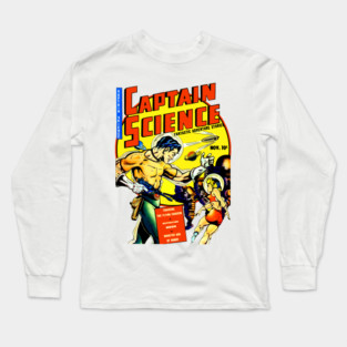 Captain Science Fantastic Adventure Stories Long Sleeve T-Shirt