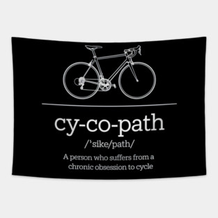 Cycopath Funny Cycling Tapestry