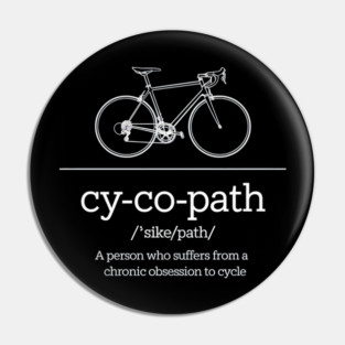 Cycopath Funny Cycling Pin