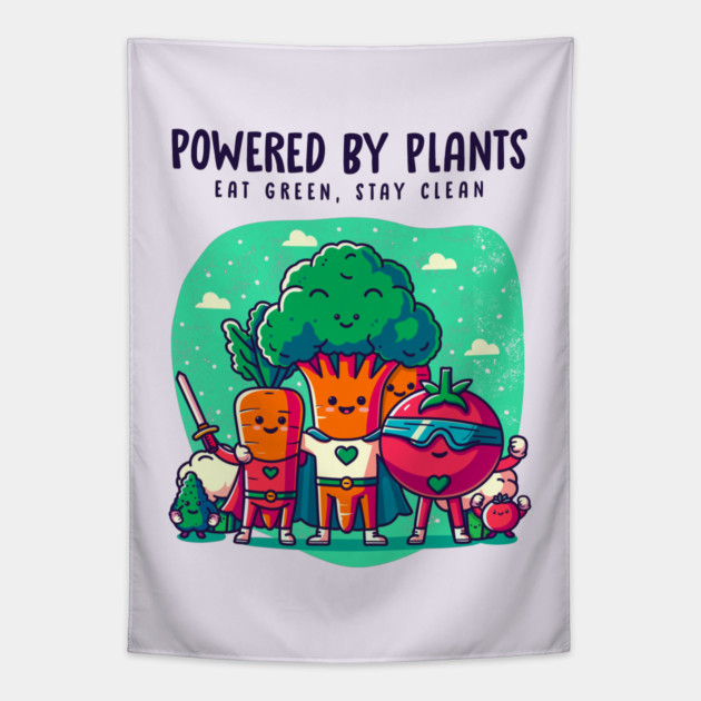 POWERED BY PLANTS Tapestry by Fabrik
