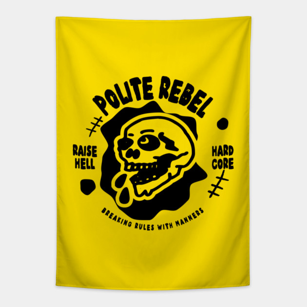 POLITE REBEL Tapestry by Fabrik