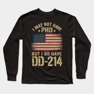 US DD-214 Funny Army Vietnam Veteran Long Sleeve T-Shirt