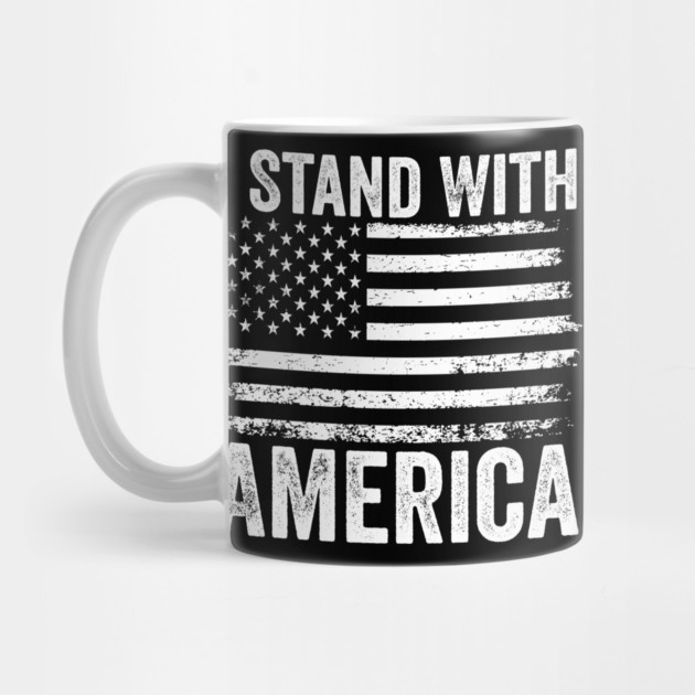 I Stand With America – Patriotic American Flag - Veterans Day - 4th of July by ArtistTee ⭐⭐⭐⭐⭐