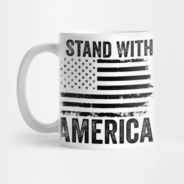 I Stand With America – Patriotic American Flag Design by ArtistTee ⭐⭐⭐⭐⭐