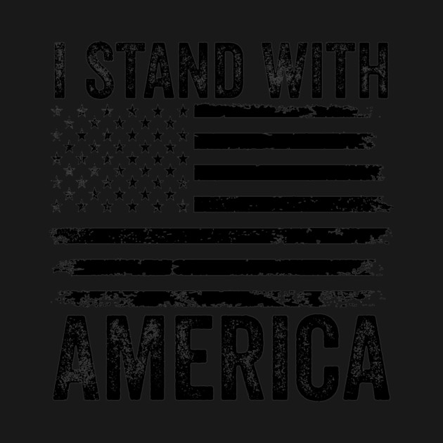 I Stand With America – Patriotic American Flag Design by ArtistTee ⭐⭐⭐⭐⭐