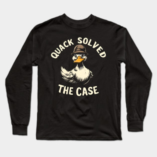Funny Duck Detective Long Sleeve T-Shirt