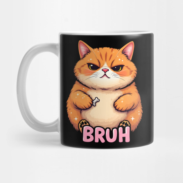Grumpy "Bruh" Cat: Funny Meme by MakerMind8.2