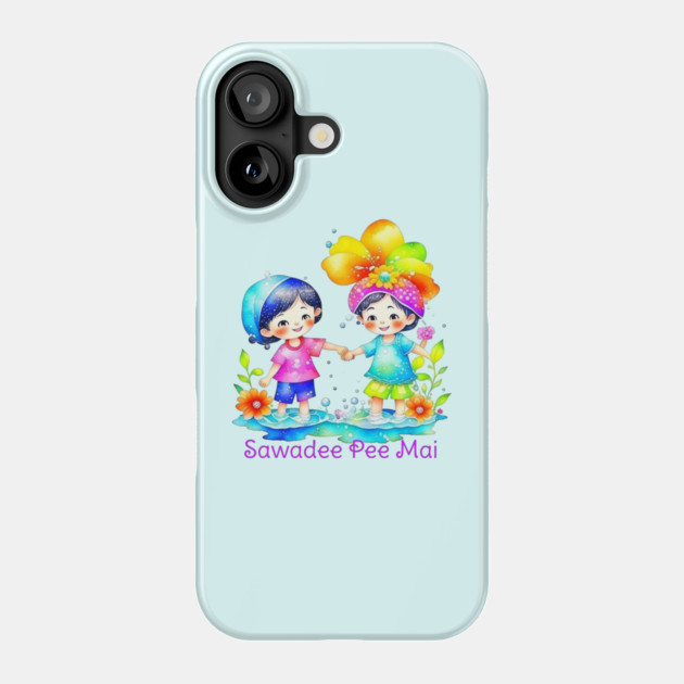 Sawadee Pee Mai Watercolor Phone Case by HolidayBug