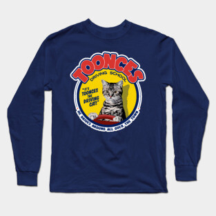 Toonces The Driving Cat Drivers School Classic SNL Long Sleeve T-Shirt