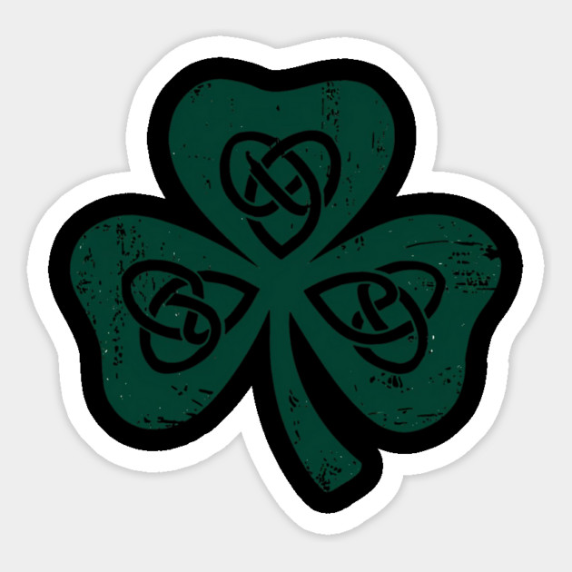 Vintage St Patricks Day Shamrock Magnet by Creatifly Graphic Tees