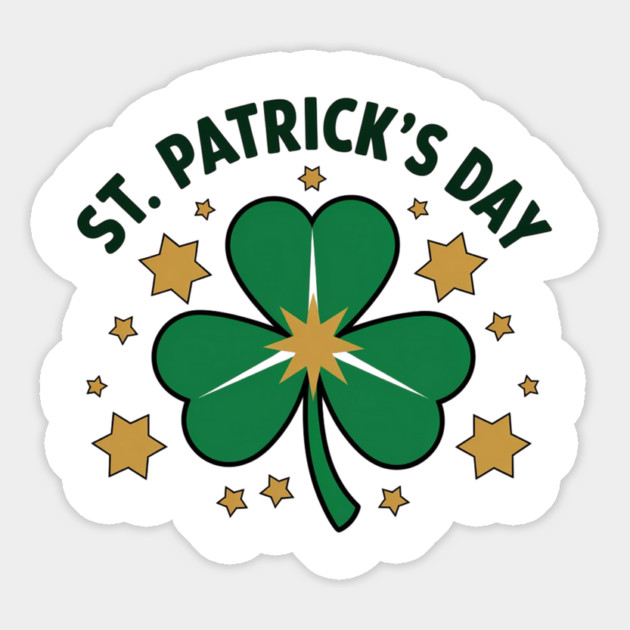 St Patricks Day Shamrock Magnet by Creatifly Graphic Tees