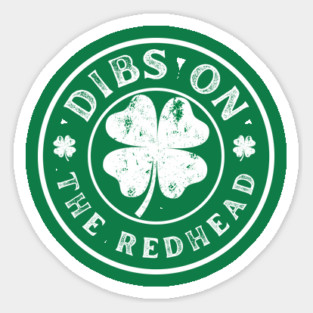 Dibs-On-The-Redhead Sticker