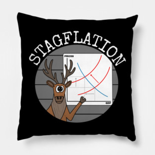 Stagflation UK Economy Economics Teacher Funny Pillow