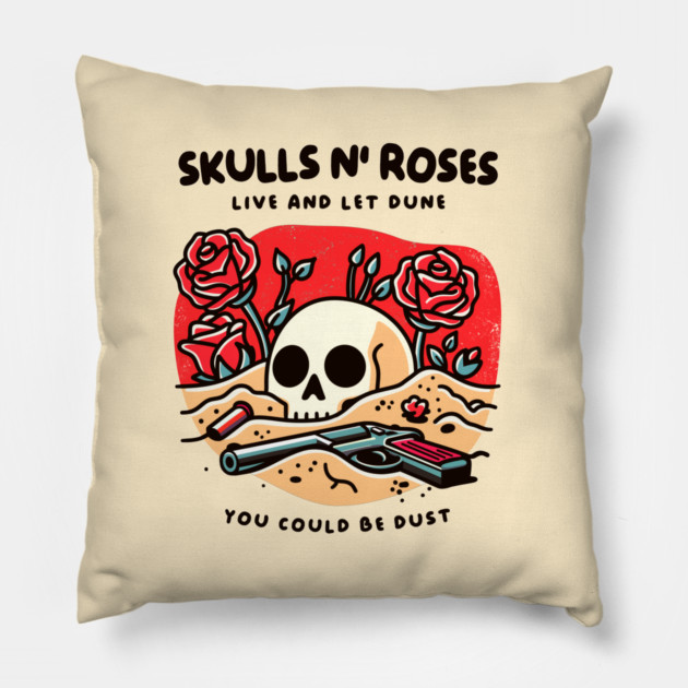 SKULLS N' ROSES Pillow by Fabrik