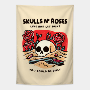 SKULLS N' ROSES Tapestry