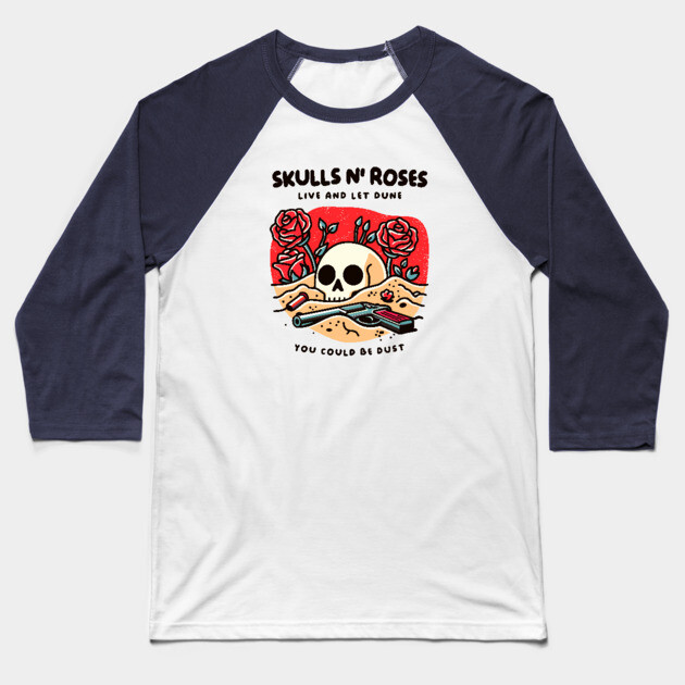 SKULLS N' ROSES Baseball T-Shirt by Fabrik