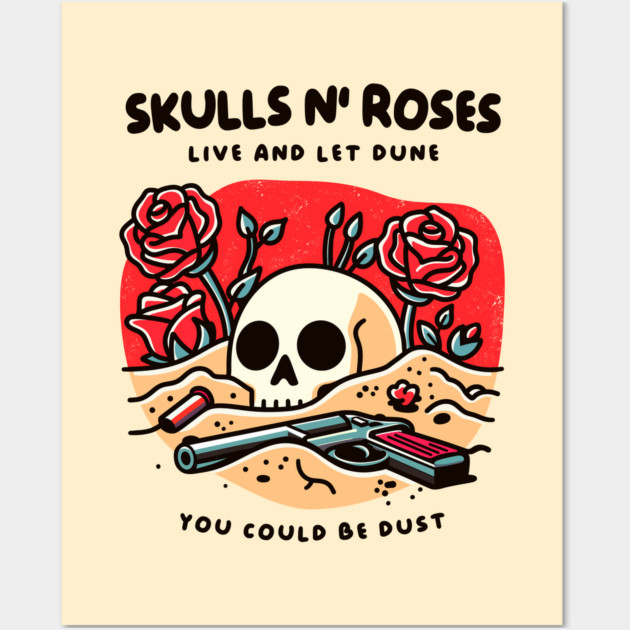 SKULLS N' ROSES Wall Art by Fabrik