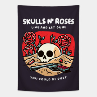 SKULL N' ROSES Tapestry