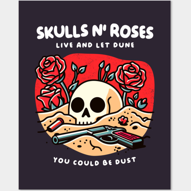 SKULL N' ROSES Wall Art by Fabrik