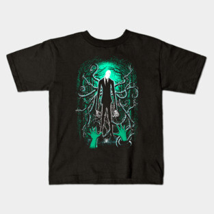 Slender Man (sea green) Kids T-Shirt