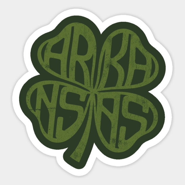 Lucky Arkansas Clover Magnet by rt-shirts