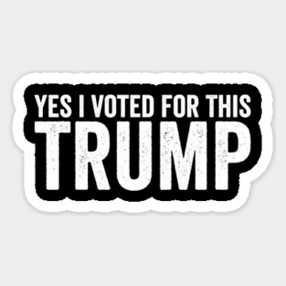 Yes, I Voted for This – Funny Pro-Trump Political Magnet