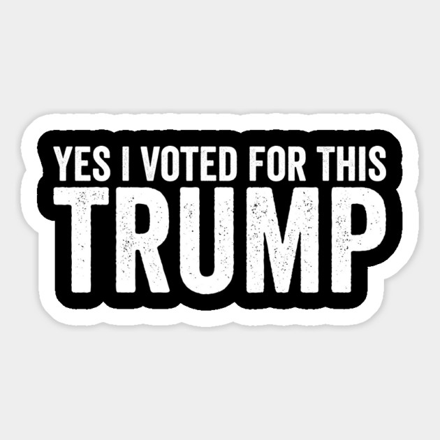Yes, I Voted for This – Funny Pro-Trump Political Magnet by ArtistTee ⭐⭐⭐⭐⭐