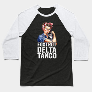 Foxtrot Delta Tango Anti Donald Trump Political Humor FDT Baseball T-Shirt