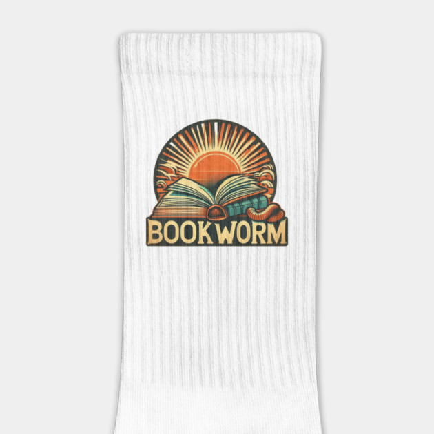 Bookworm Retro Sunset – Open Book Aesthetic by Ben's Store 1