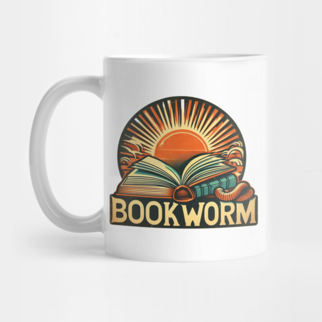 Bookworm Retro Sunset – Open Book Aesthetic by Ben's Store 1