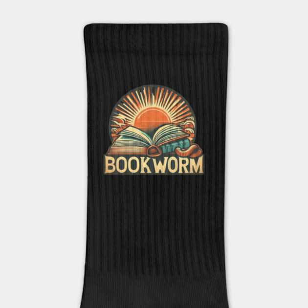 Bookworm Retro Sunset – Open Book Aesthetic by Ben's Store 1