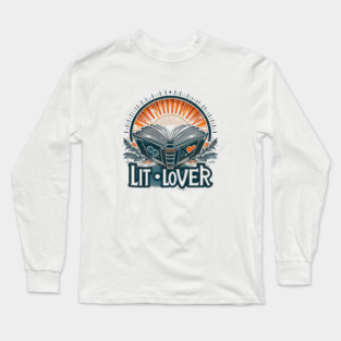 Lit Lover – Open Book Aesthetic Long Sleeve T-Shirt