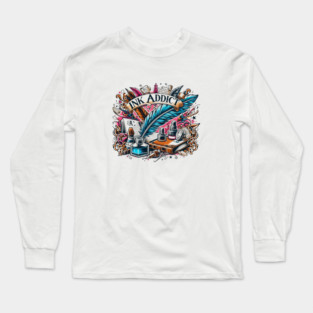 Ink Addict- Vintage Style Long Sleeve T-Shirt