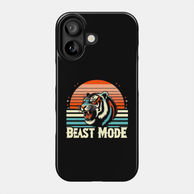 Beast Mode- Vintage Style Tiger Vibes Phone Case by Ben's Store 1