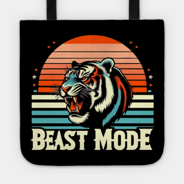 Beast Mode- Vintage Style Tiger Vibes Tote by Ben's Store 1
