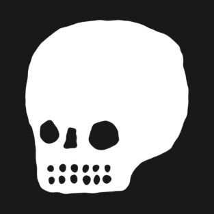 I just want a white skull on a black background T-Shirt