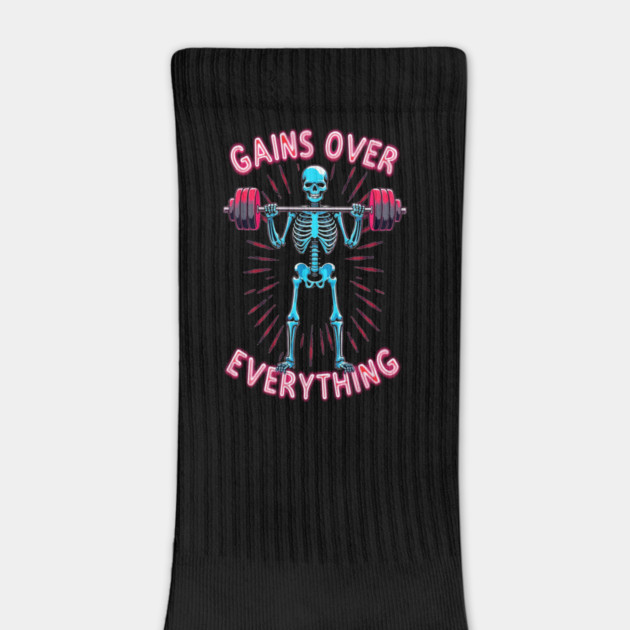 Gains Over Everything Skeleton Tee by Urbanprint