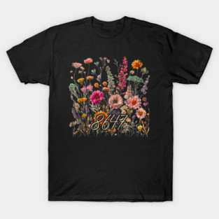 8647 Subtle Anti Trump 86 47 Floral Boho T-Shirt