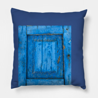 "Weathered Blue: Fisherman's Village, Lanzarote" Pillow