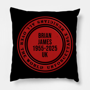Brian James 13/3/26 England 1955 2025 Music D5050 Pillow