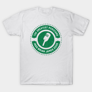 Brian James 13/3/26 England 1955 2025 Music D5165 T-Shirt