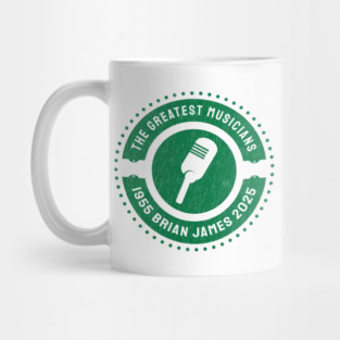 Brian James 13/3/26 England 1955 2025 Music D5165 Mug