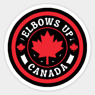 Elbows-Up Sticker