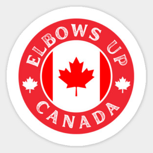 Elbows-Up Sticker