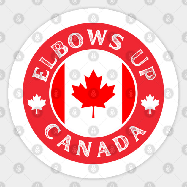 Elbows-Up Sticker by Creatifly Graphic Tees